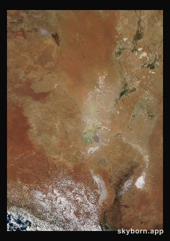 The Earth on 12 September 2011 · Lake Eyre, Australia