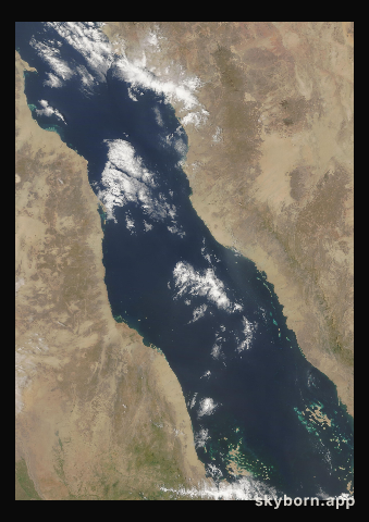 The Earth on 17 September 2011 · Red Sea