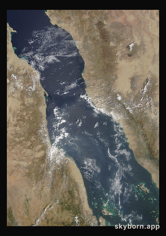 The Earth on 27 September 2011 · Red Sea