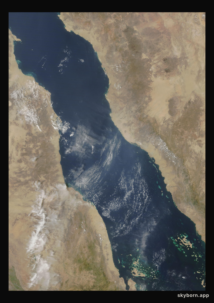 The Earth on 3 October 2011 · Red Sea