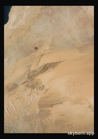 The Earth on 10 October 2011 · Eye of the Sahara, Mauritania
