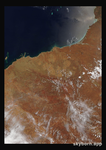 The Earth on 25 October 2011 · Pilbara, Western Australia