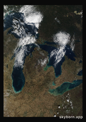 The Earth on 5 November 2011 · Great Lakes