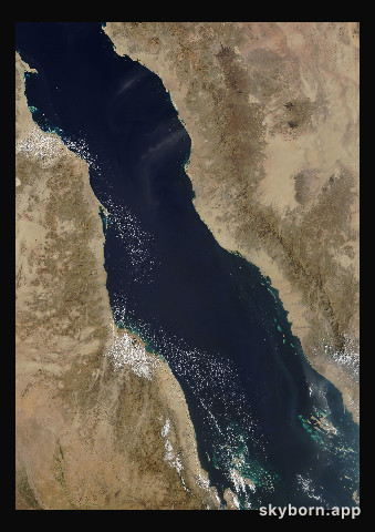 The Earth on 7 November 2011 · Red Sea