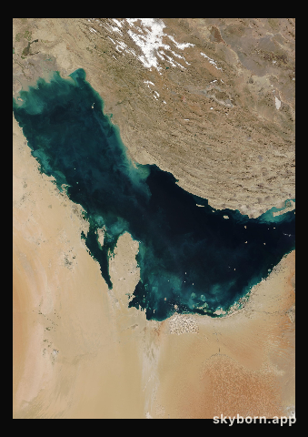 The Earth on 3 December 2011 · Persian Gulf