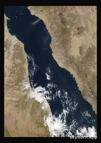 The Earth on 4 December 2011 · Red Sea