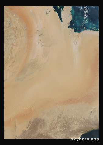 The Earth on 6 December 2011 · Empty Quarter, Arabia