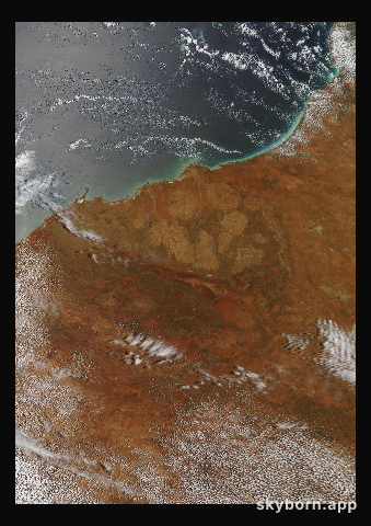 The Earth on 8 December 2011 · Pilbara, Western Australia