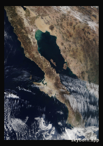 The Earth on 10 December 2011 · Baja California