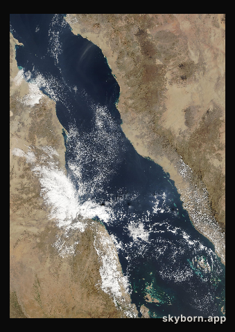 The Earth on 11 December 2011 · Red Sea