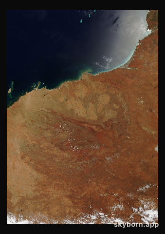 The Earth on 12 December 2011 · Pilbara, Western Australia