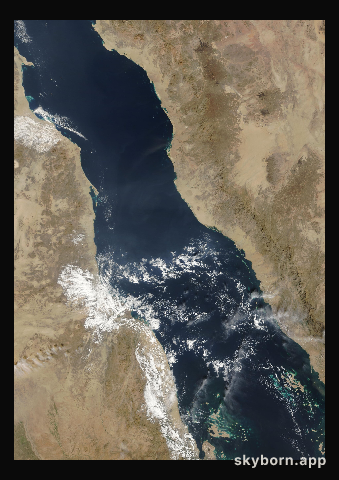 The Earth on 13 December 2011 · Red Sea