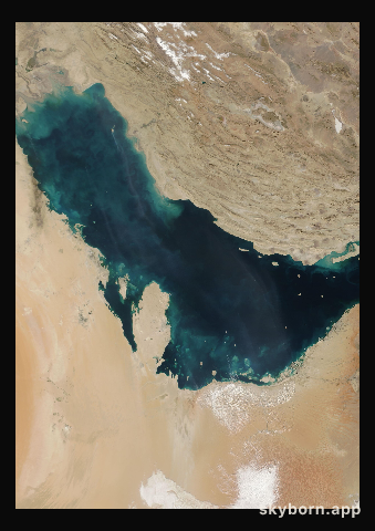 The Earth on 14 December 2011 · Persian Gulf