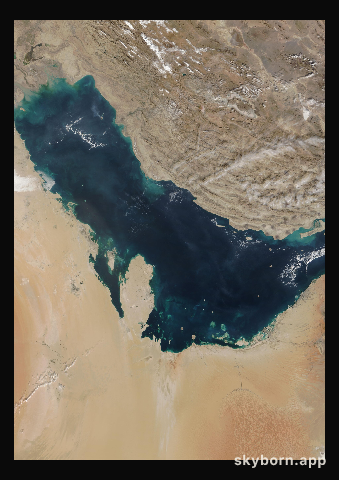 The Earth on 17 December 2011 · Persian Gulf