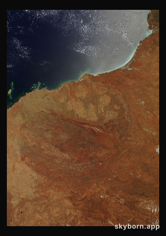 The Earth on 19 December 2011 · Pilbara, Western Australia