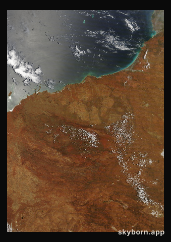 The Earth on 24 December 2011 · Pilbara, Western Australia