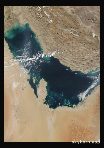 The Earth on 26 December 2011 · Persian Gulf