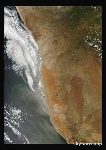 The Earth on 31 December 2011 · Namib Desert