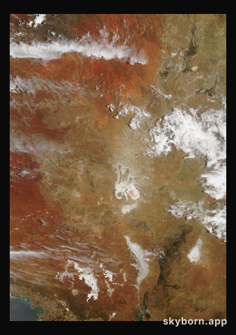The Earth on 5 January 2012 · Lake Eyre, Australia
