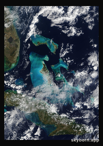 The Earth on 7 January 2012 · Bahamas