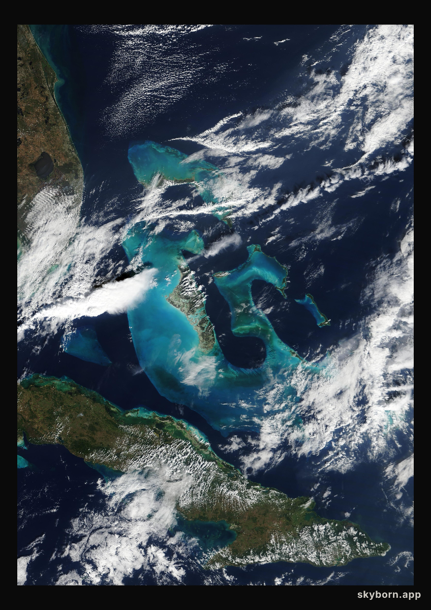 The Earth on 12 January 2012 · Bahamas