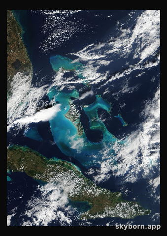 The Earth on 12 January 2012 · Bahamas