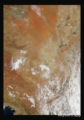 The Earth on 29 January 2012 · Lake Eyre, Australia