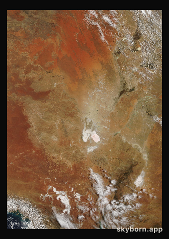 The Earth on 1 February 2012 · Lake Eyre, Australia