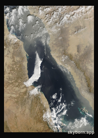 The Earth on 4 February 2012 · Red Sea