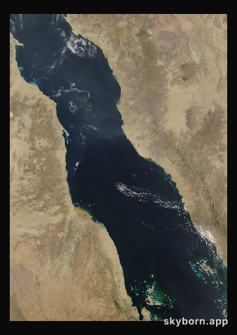 The Earth on 15 February 2012 · Red Sea