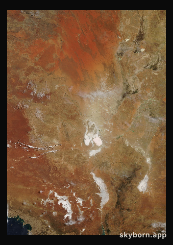 The Earth on 17 February 2012 · Lake Eyre, Australia