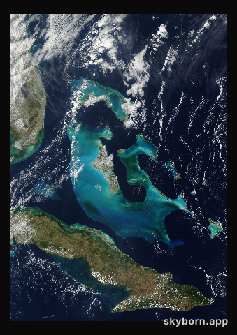 The Earth on 19 February 2012 · Bahamas