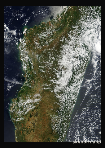 The Earth on 21 February 2012 · Madagascar