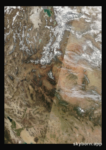 The Earth on 24 February 2012 · Colorado Plateau