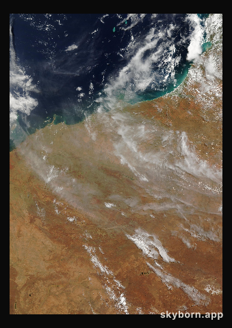 The Earth on 25 February 2012 · Pilbara, Western Australia
