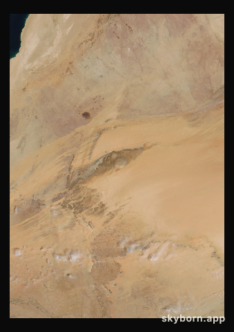 The Earth on 5 March 2012 · Eye of the Sahara, Mauritania