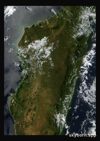 The Earth on 6 March 2012 · Madagascar