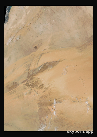 The Earth on 11 March 2012 · Eye of the Sahara, Mauritania