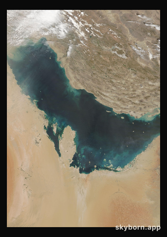 The Earth on 13 March 2012 · Persian Gulf