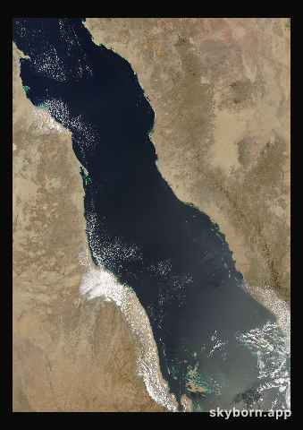 The Earth on 16 March 2012 · Red Sea