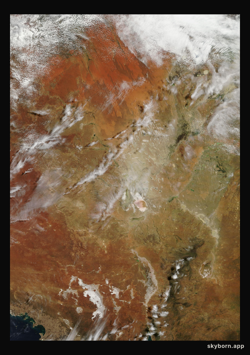 The Earth on 18 March 2012 · Lake Eyre, Australia