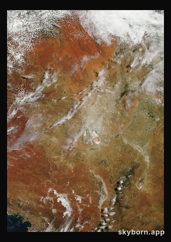 The Earth on 18 March 2012 · Lake Eyre, Australia