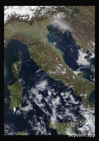 The Earth on 21 March 2012 · Italy and the Adriatic