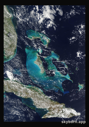 The Earth on 22 March 2012 · Bahamas
