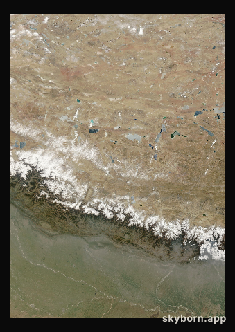 The Earth on 23 March 2012 · Himalaya and Tibet