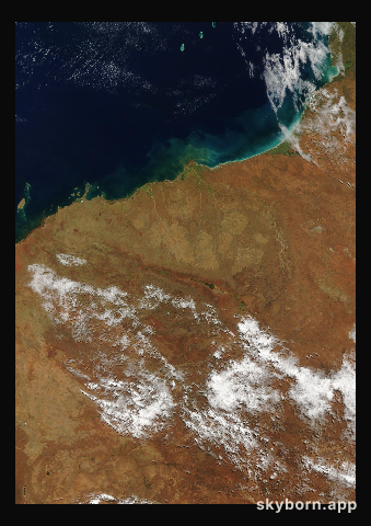The Earth on 28 March 2012 · Pilbara, Western Australia