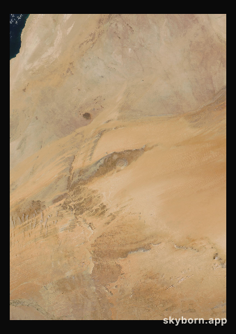The Earth on 1 April 2012 · Eye of the Sahara, Mauritania