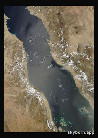 The Earth on 6 April 2012 · Red Sea