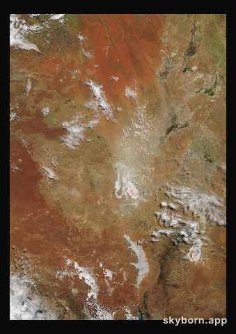 The Earth on 7 April 2012 · Lake Eyre, Australia