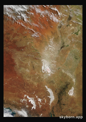 The Earth on 10 April 2012 · Lake Eyre, Australia